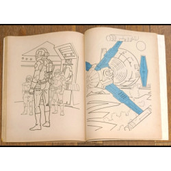Rare Captain Future Capitaine Flam ancien livre de coloriage 1981 vintage