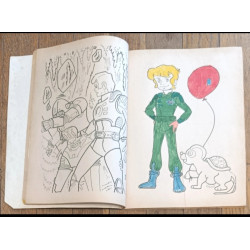 Rare Captain Future Capitaine Flam ancien livre de coloriage 1981 vintage