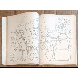 Rare Captain Future Capitaine Flam ancien livre de coloriage 1981 vintage