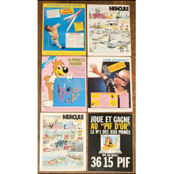 Lot de 14 Anciens Magazines Pif et Hercule Vintage