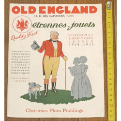 Rare - 1934 - 1935  - Ancien catalogue étrennes - jouets - Old england - Vintage