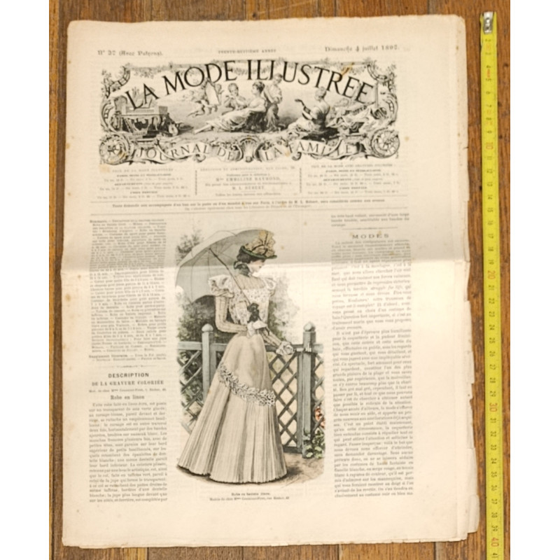 La Mode illustrée - 4 Juillet 1897 - N°27 - Ancien Journal - Vintage