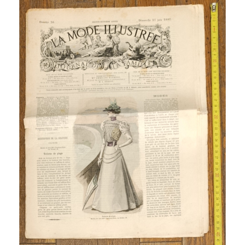 La Mode illustrée - 27 Juin 1897 - N°26 - Ancien Journal supplément - Vintage