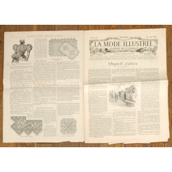 La Mode illustrée - 28 Mars 1897 - Ancien Journal supplément - Vintage