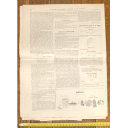 La Mode illustrée - 28 Mars 1897 - Ancien Journal supplément - Vintage