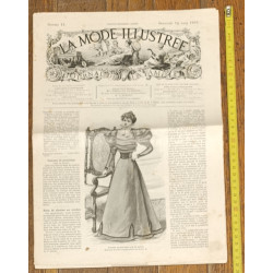 La Mode illustrée - 14 Mars 1897 - N°11 - Ancien Journal supplément - Vintage