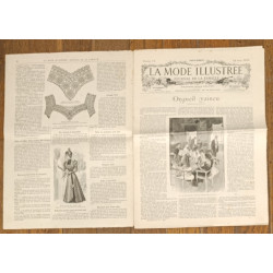 La Mode illustrée - 14 Mars 1897 - N°11 - Ancien Journal supplément - Vintage