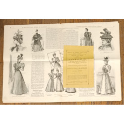 La Mode illustrée - 14 Mars 1897 - N°11 - Ancien Journal supplément - Vintage