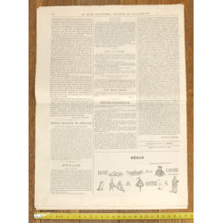 La Mode illustrée - 14 Mars 1897 - N°11 - Ancien Journal supplément - Vintage