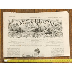 La Mode illustrée - 14 Mars 1897 - N°11 - Ancien Journal supplément - Vintage