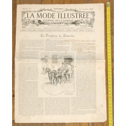 La Mode illustrée - 15 Décembre 1895 - N°50 - Ancien Journal supplément - Vintage