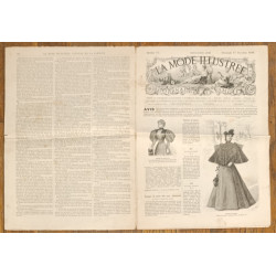 La Mode illustrée - 15 Décembre 1895 - N°50 - Ancien Journal supplément - Vintage