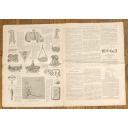 La Mode illustrée - 15 Décembre 1895 - N°50 - Ancien Journal supplément - Vintage