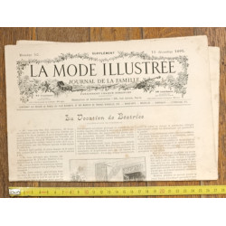 La Mode illustrée - 15 Décembre 1895 - N°50 - Ancien Journal supplément - Vintage
