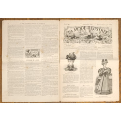 La Mode illustrée - 24 Novembre 1895 - N°47 - Ancien Journal supplément - Vintage