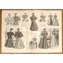 La Mode illustrée - 24 Novembre 1895 - N°47 - Ancien Journal supplément - Vintage