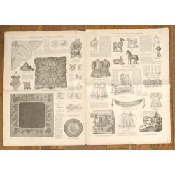 La Mode illustrée - 10 Novembre 1895 - N°45 - Ancien Journal supplément - Vintage