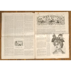 La Mode illustrée - 10 Novembre 1895 - N°45 - Ancien Journal supplément - Vintage