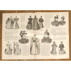 La Mode illustrée - 10 Novembre 1895 - N°45 - Ancien Journal supplément - Vintage