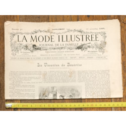 La Mode illustrée - 10 Novembre 1895 - N°45 - Ancien Journal supplément - Vintage