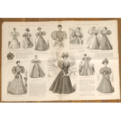 La Mode illustrée - 29 Septembre 1895 - N°39 - Ancien Journal - Vintage