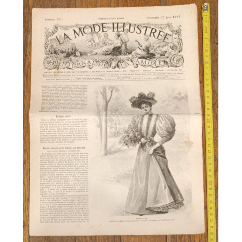 La Mode illustrée - 30 Juin 1895 - N°26 -Ancien Journal - Vintage