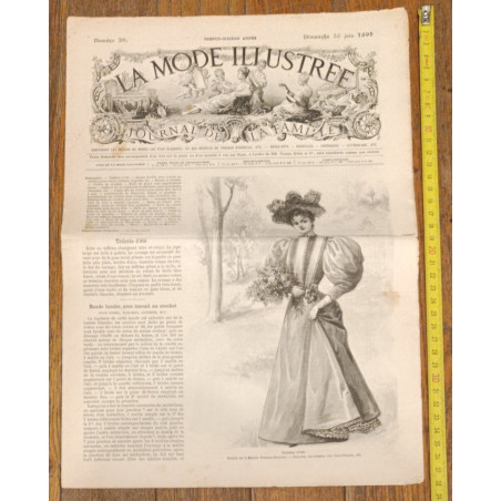 La Mode illustrée - 30 Juin 1895 - N°26 -Ancien Journal - Vintage