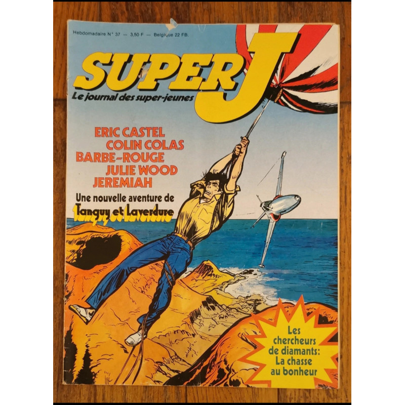 SuperJ magazine N°37 avec cadeau autocollants 1979 vintage