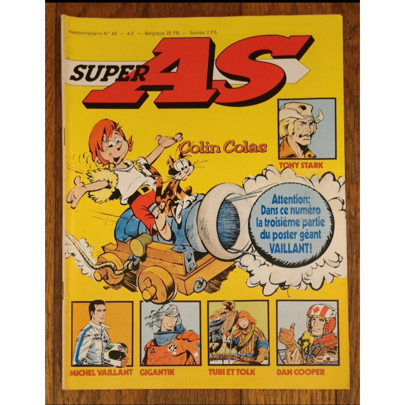 Super As magazine N°49 avec Poster F1 1979 vintage