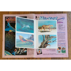 Journal de Mickey N°1610 avec Fiches animaux 1983 vintage