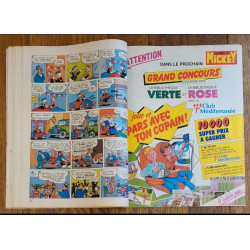 Journal de Mickey N°1610 avec Fiches animaux 1983 vintage