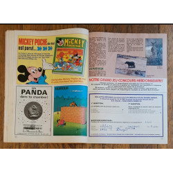 Journal de Mickey N°1610 avec Fiches animaux 1983 vintage