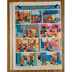 Journal de Mickey N°1610 avec Fiches animaux 1983 vintage