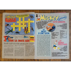 Journal de Mickey N°1621 avec Fiches animaux 1983 vintage