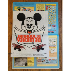 Journal de Mickey N°1676 avec cadeau Transfert Mickey 1984 vintage