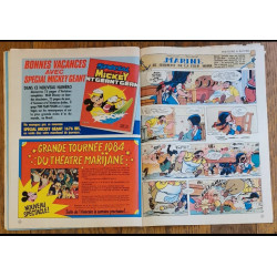 Journal de Mickey N°1676 avec cadeau Transfert Mickey 1984 vintage