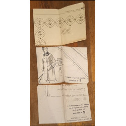 Modes et travaux N°64 avec 3 patrons + 2 suppléments 1964 vintage