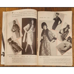 Modes et travaux N°64 avec 3 patrons + 2 suppléments 1964 vintage