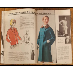 Modes et travaux N°64 avec 3 patrons + 2 suppléments 1964 vintage